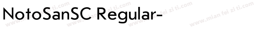 NotoSanSC Regular字体转换
